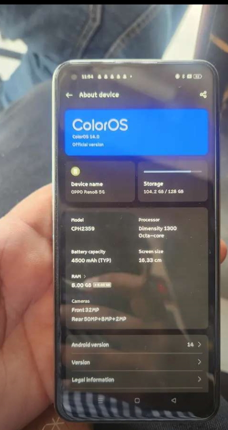 Oppo reno 8 5g