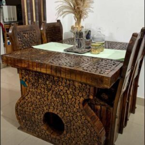 Wooden dining table