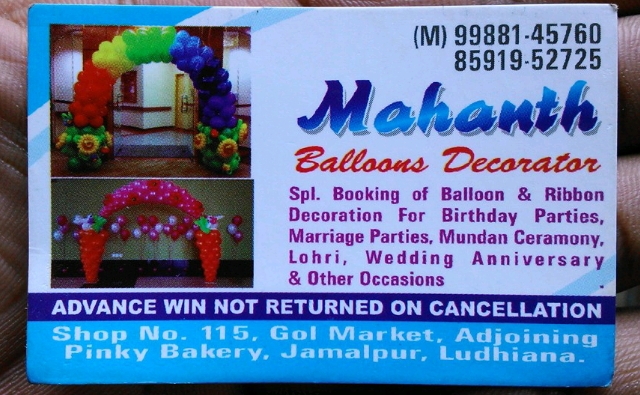 Balloons decorator
