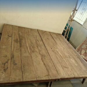 Wooden Bed Pair/2 तख़त with mattress