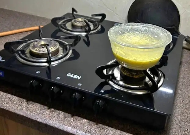 Black gas stove