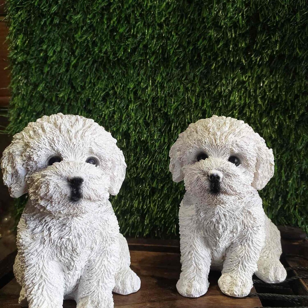 Decorative puppy sculpture