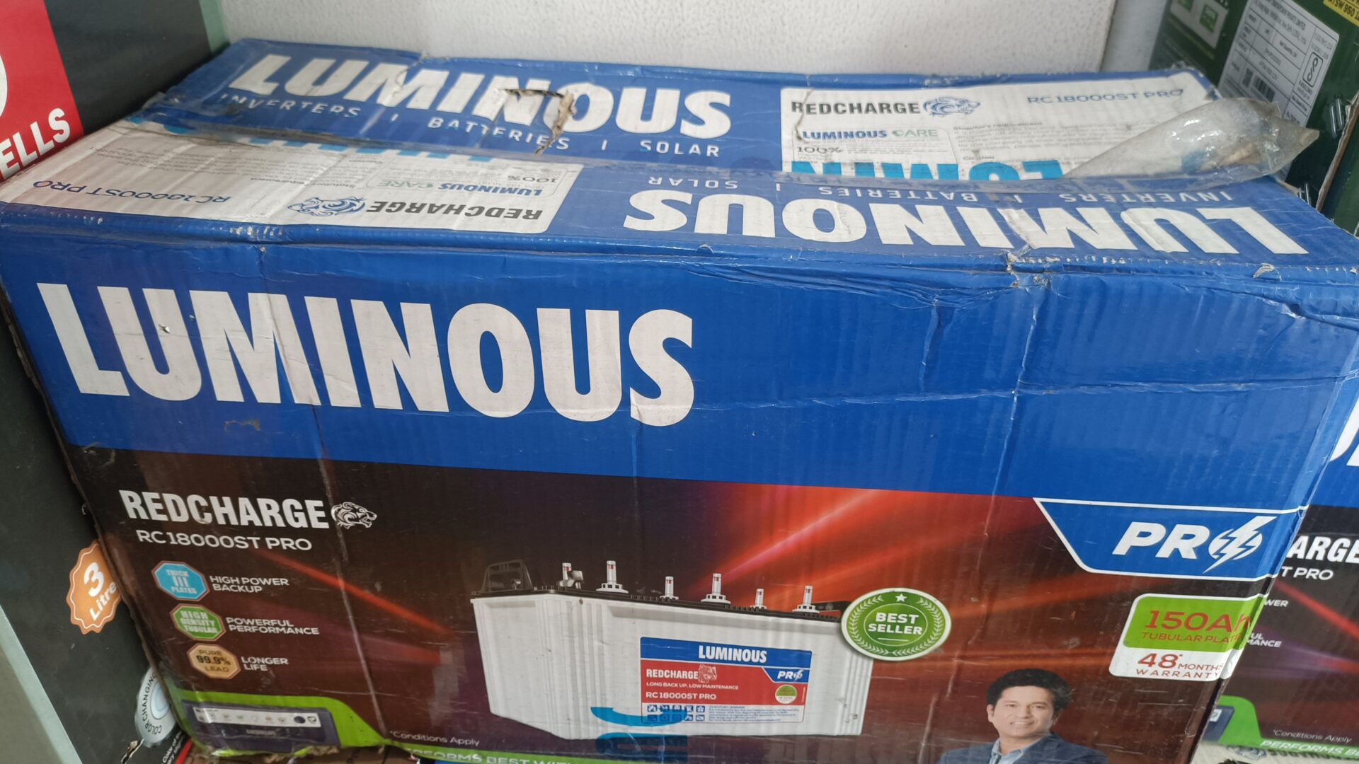 Luminous battery